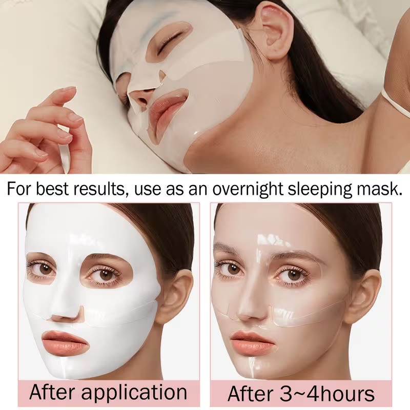 Résultat après 3 à 4 heures de pose (idéal en masque de nuit)