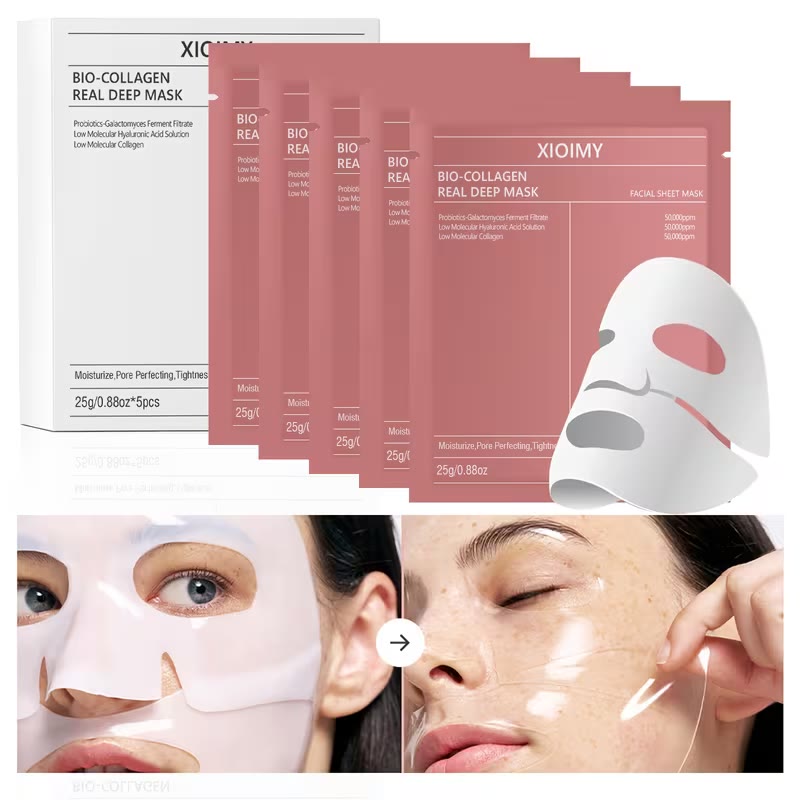 Packaging du masque et résultat avant / après